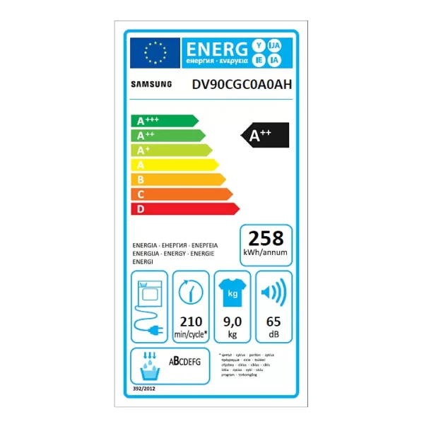 Samsung DV90CGC0A0AH - Afbeelding 4