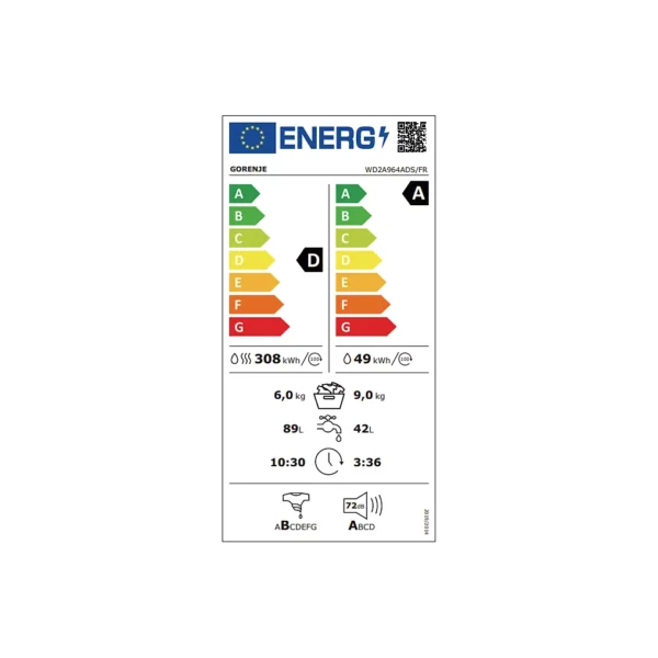 Gorenje WD2A964ADS/FR - Afbeelding 5