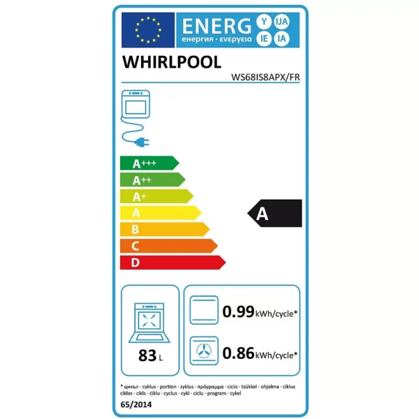 Whirlpool pyrolyse WS68IS8APX/FR - Afbeelding 4