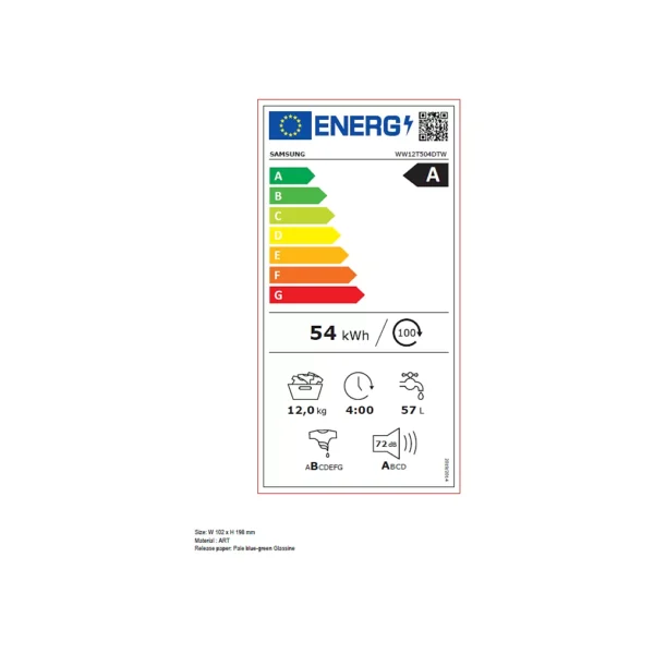 Samsung WW12T504DTW - Afbeelding 4
