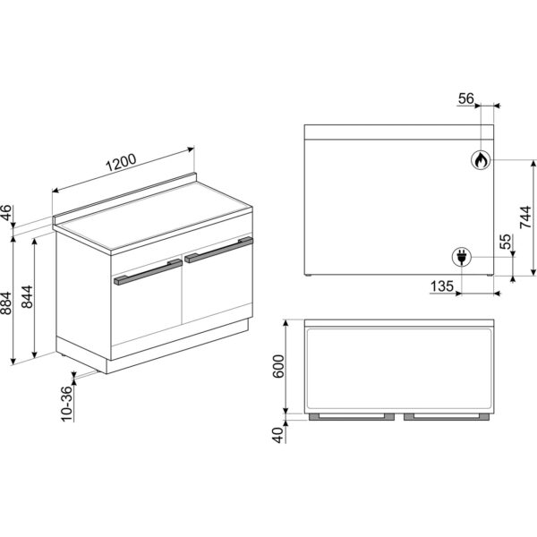 Smeg CPF120IGMPBL - Afbeelding 2