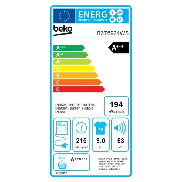 Beko B3T6924WS - Afbeelding 5
