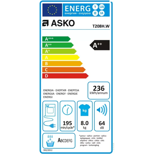 Asko T208H.W - Afbeelding 6