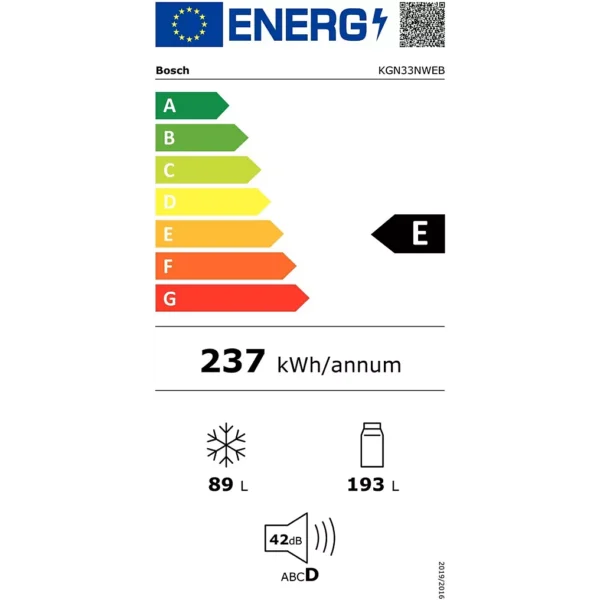 Bosch KGN33NWEB - Afbeelding 4