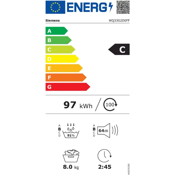 Siemens WQ33G2D0FF - Afbeelding 2