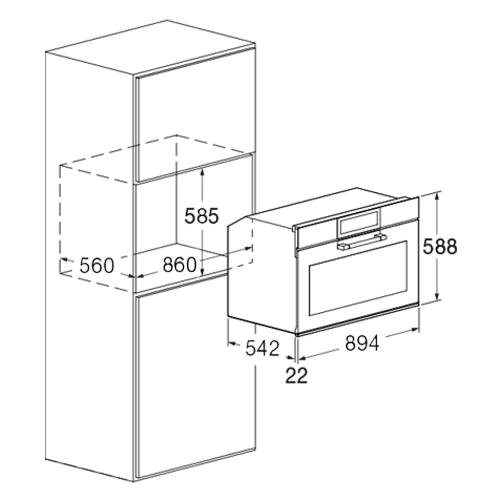 Fulgor Milano FCLO 9615 TEM 2F BK - Afbeelding 6