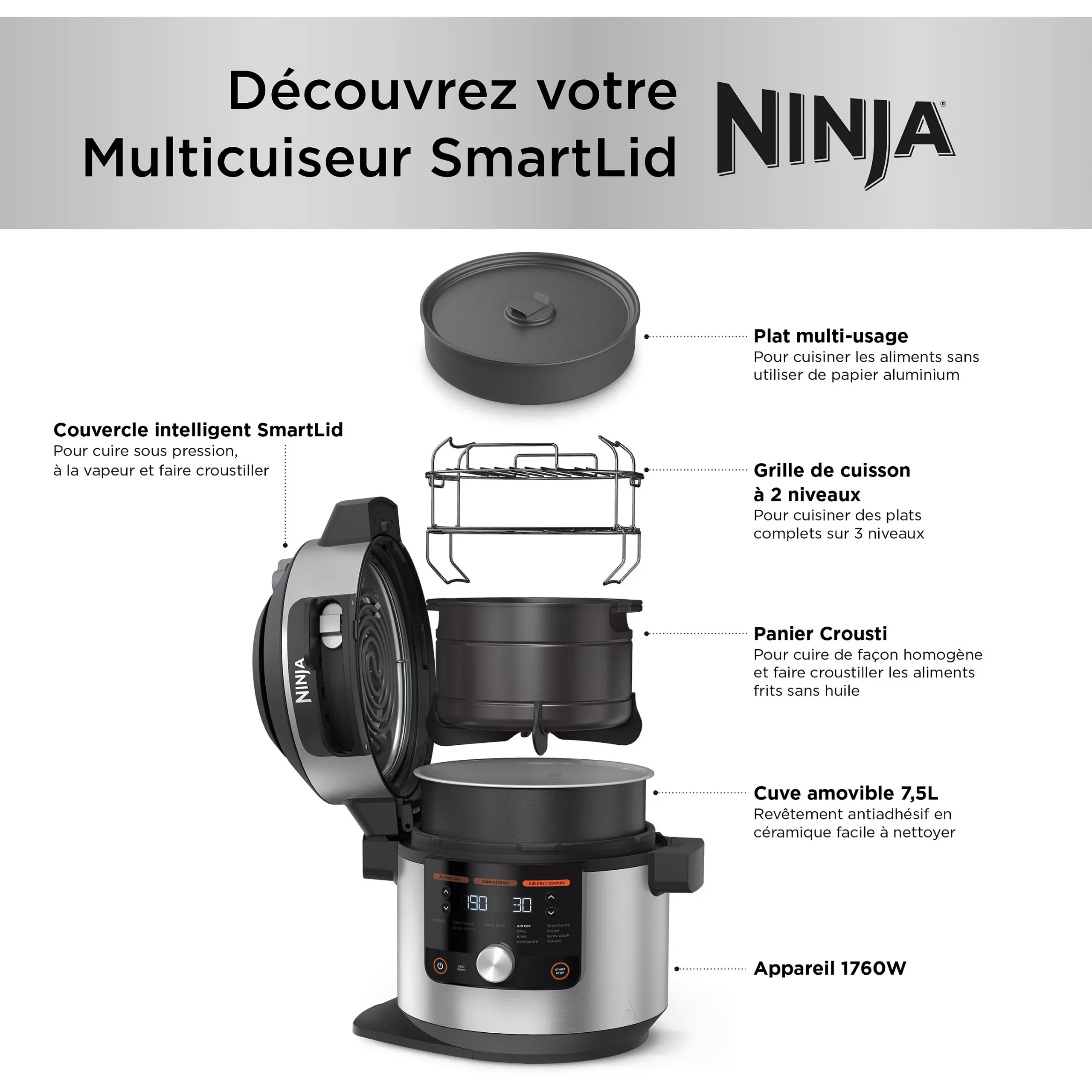 NINJA Foodi Max OL650EU 7,5 L - Afbeelding 4