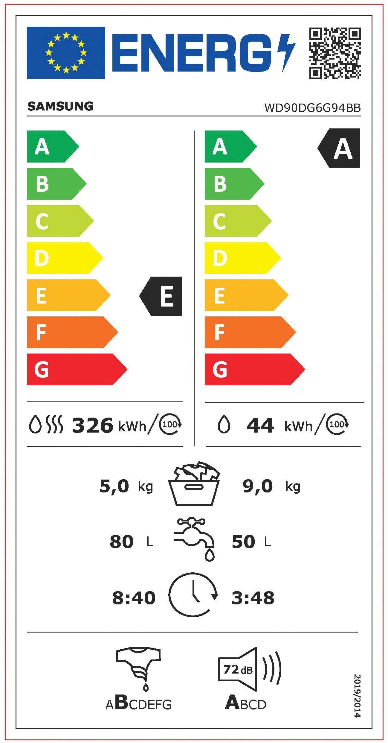 Samsung WD90DG6G94BB - Afbeelding 6