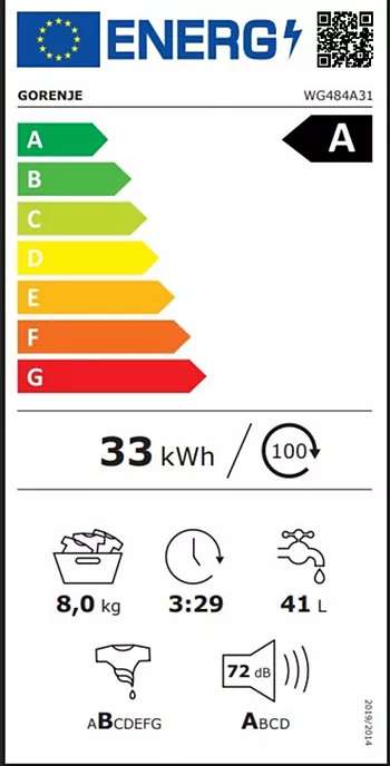 GORENJE WG484A31 - Afbeelding 5